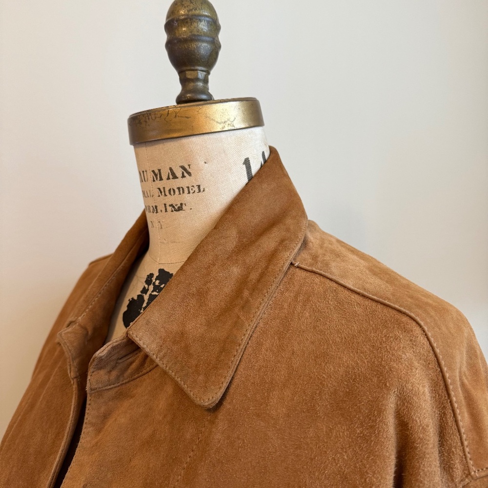 Cognac Suede Barn Jacket / Coat